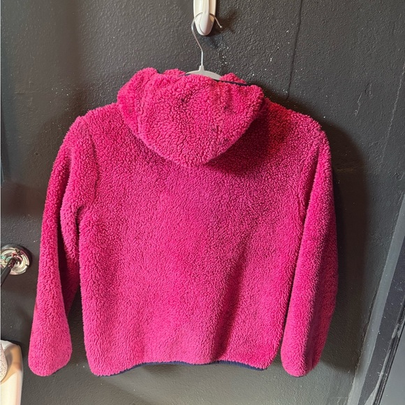 Eddie Bauer Pink and Blue Zip Up Sherpa Jacket - Picture 4 of 4